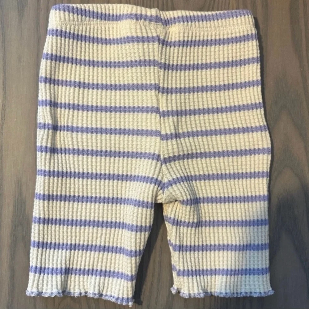ZARA TODDLER GIRL STRIPED KNIT T-SHIRT AND SHORTS NWOT